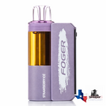 Foger Switch Pro 30K disposable vape in Strawberry Ice flavor, rechargeable high-puff vape device Texas compliant