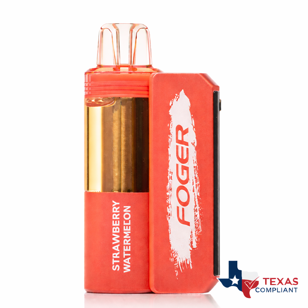 Foger Switch Pro 30K disposable vape in Strawberry Watermelon flavor, rechargeable high-puff vape device Texas compliant