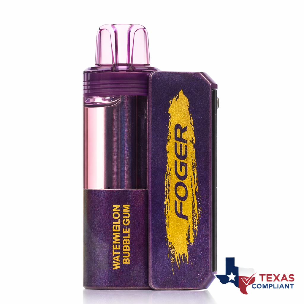 Foger Switch Pro 30K disposable vape in Watermelon Bubblegum flavor, rechargeable high-puff vape device Texas compliant