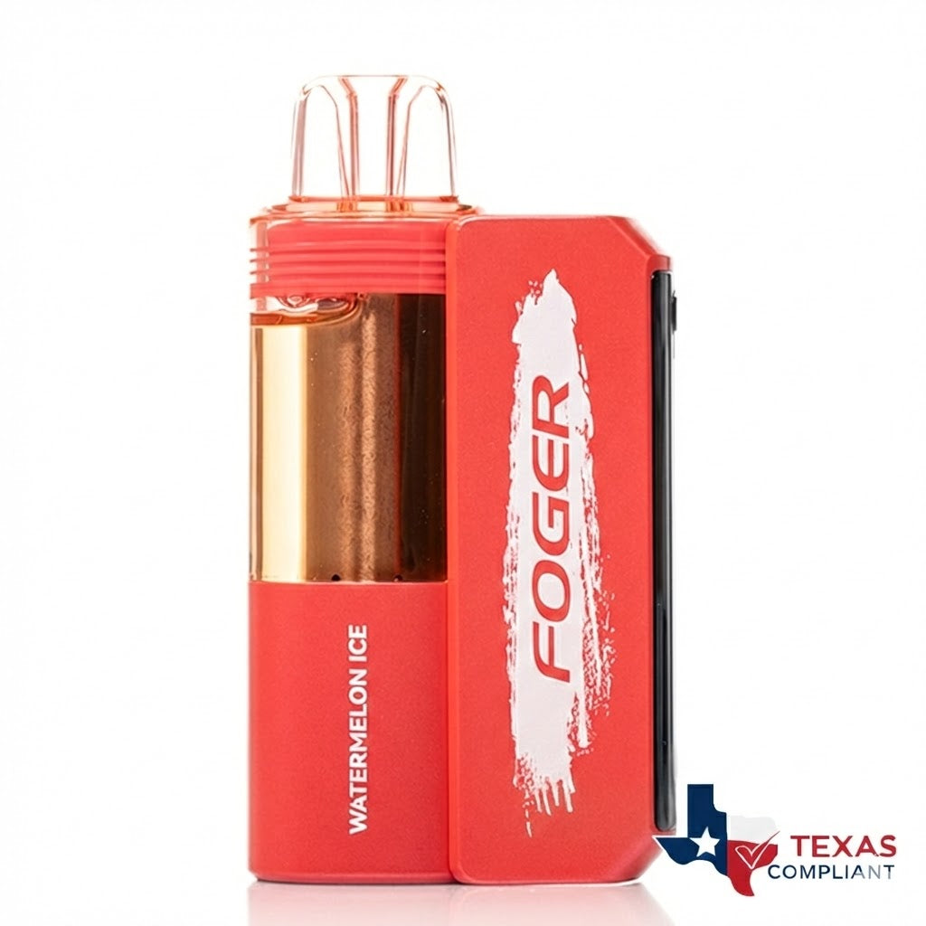 Foger Switch Pro 30K disposable vape in Watermelon Ice flavor, rechargeable high-puff vape device Texas compliant