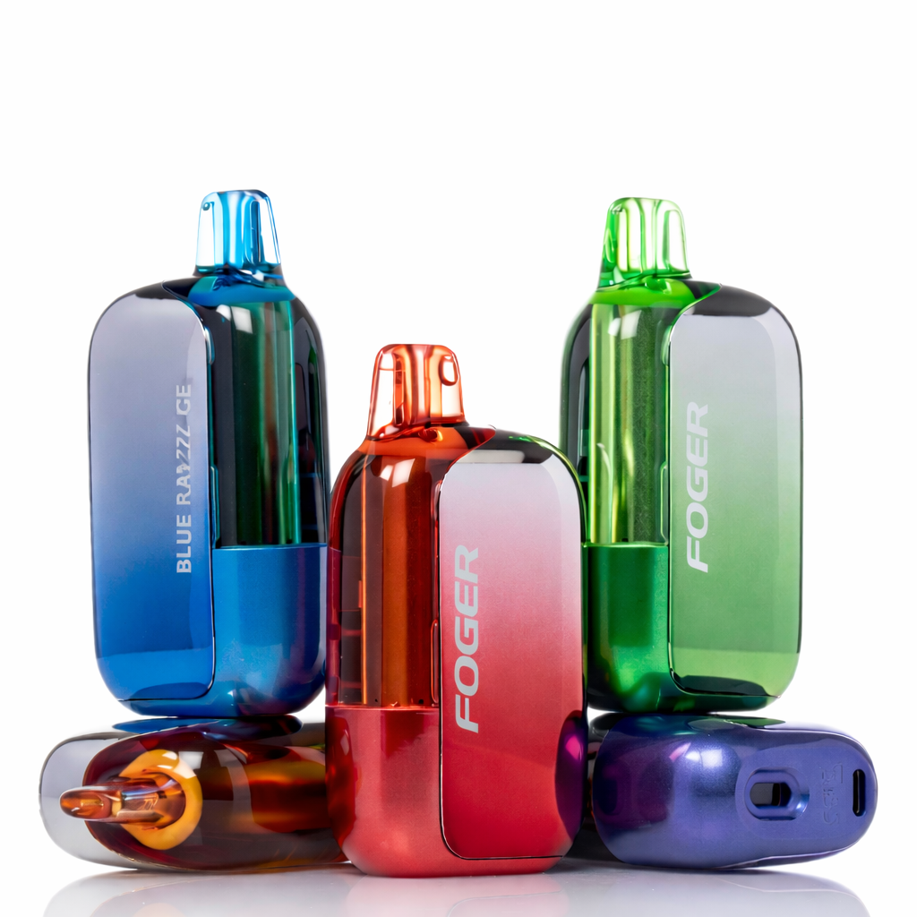 Foger Bit 35K disposable vape rechargeable 35K puff device with dual mesh coil and OLED display