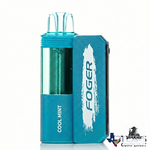 Blue Foger vape device with 'Cool Mint' flavor on a white background