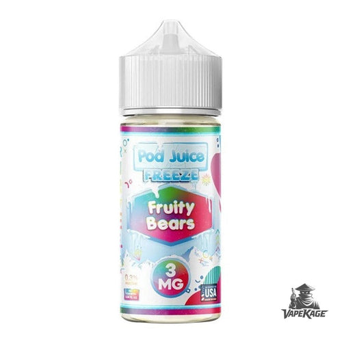 Fruity Bears Freeze — Pod Juice 100mL Freebase Freebase E-Liquid at Vapekage