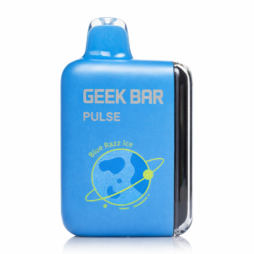 Geek Bar Pulse 15000 disposable vape Blue Razz Ice flavor
