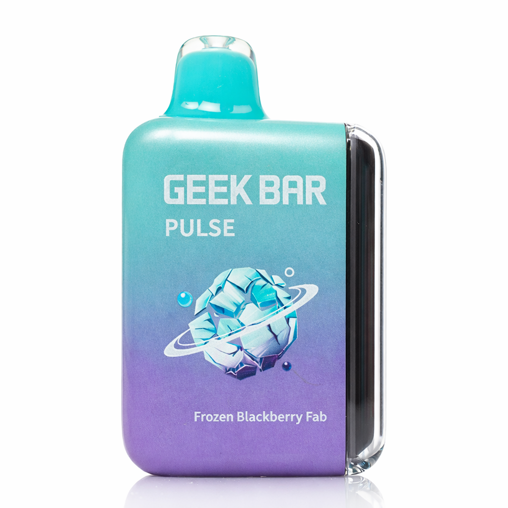Geek Bar Pulse 15000 disposable vape Frozen Blackberry Fab flavor