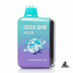 Geek Bar Pulse 15000 disposable vape Frozen Blackberry Fab flavor