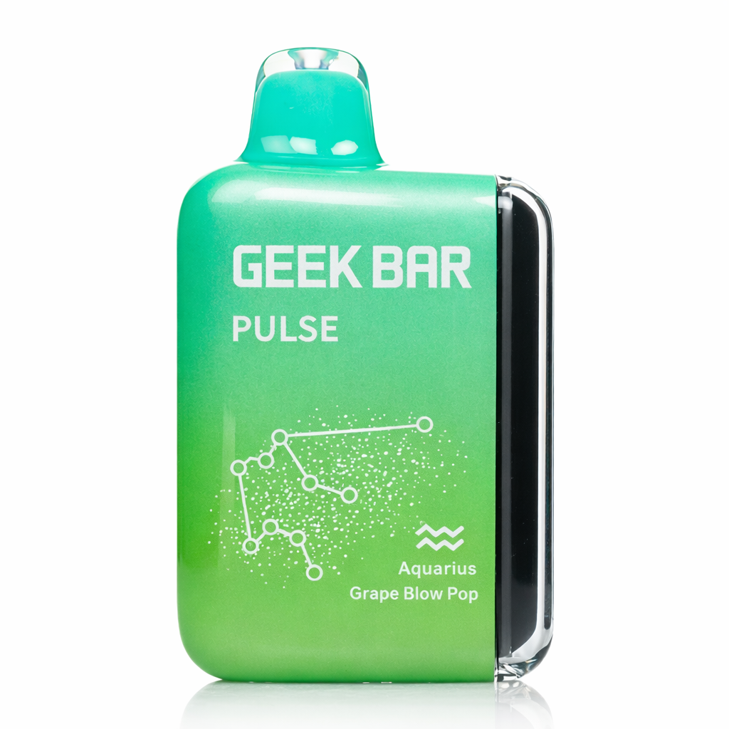 Geek Bar Pulse 15000 disposable vape Grape Blow Pop flavor