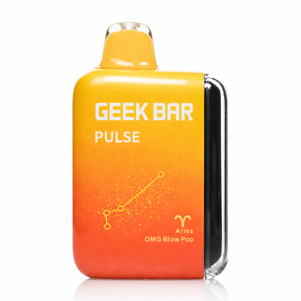 Geek Bar Pulse 15000 disposable vape OMG Blow Pop flavor