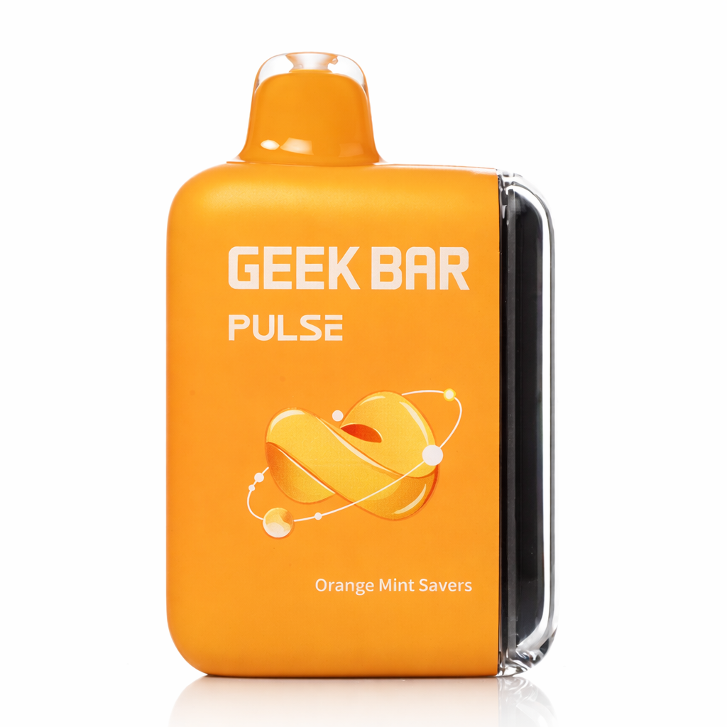 Geek Bar Pulse 15000 disposable vape orange mint savers flavor