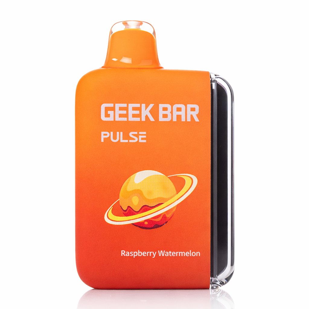 Geek Bar Pulse 15000 disposable vape raspberry watermelon flavor