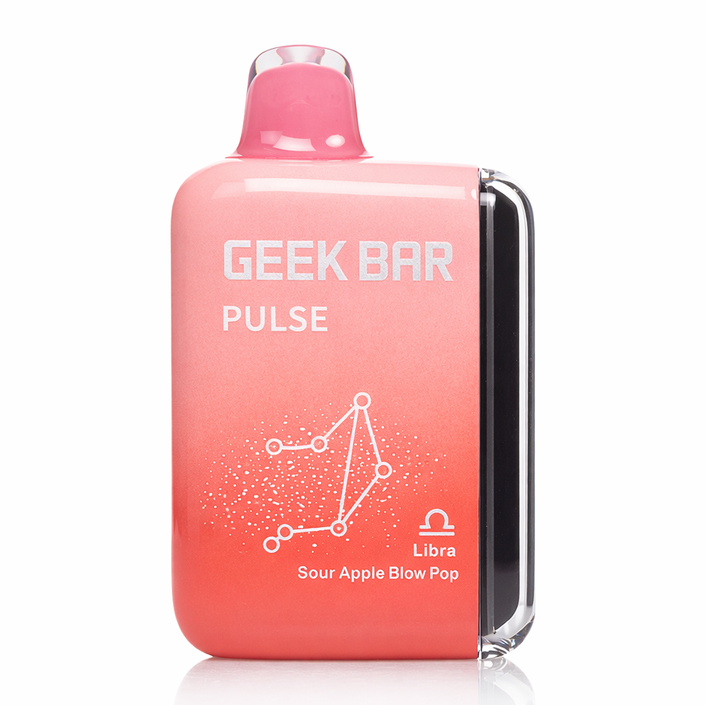 Geek Bar Pulse 15000 disposable vape Sour Apple Blow Pop flavor