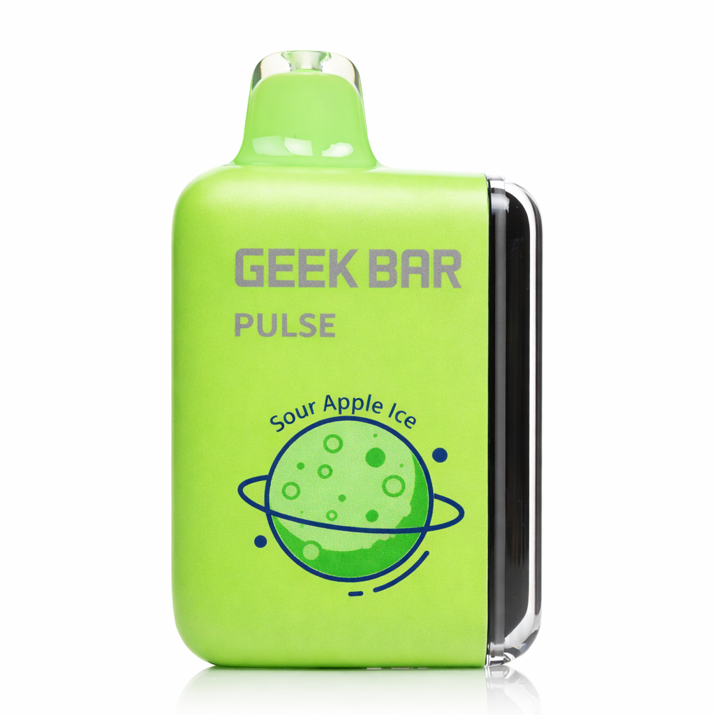 Geek Bar Pulse 15000 disposable vape Sour Apple Ice flavor