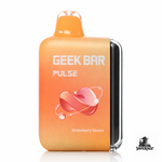Geek Bar Pulse 15000 disposable vape strawberry savers flavor