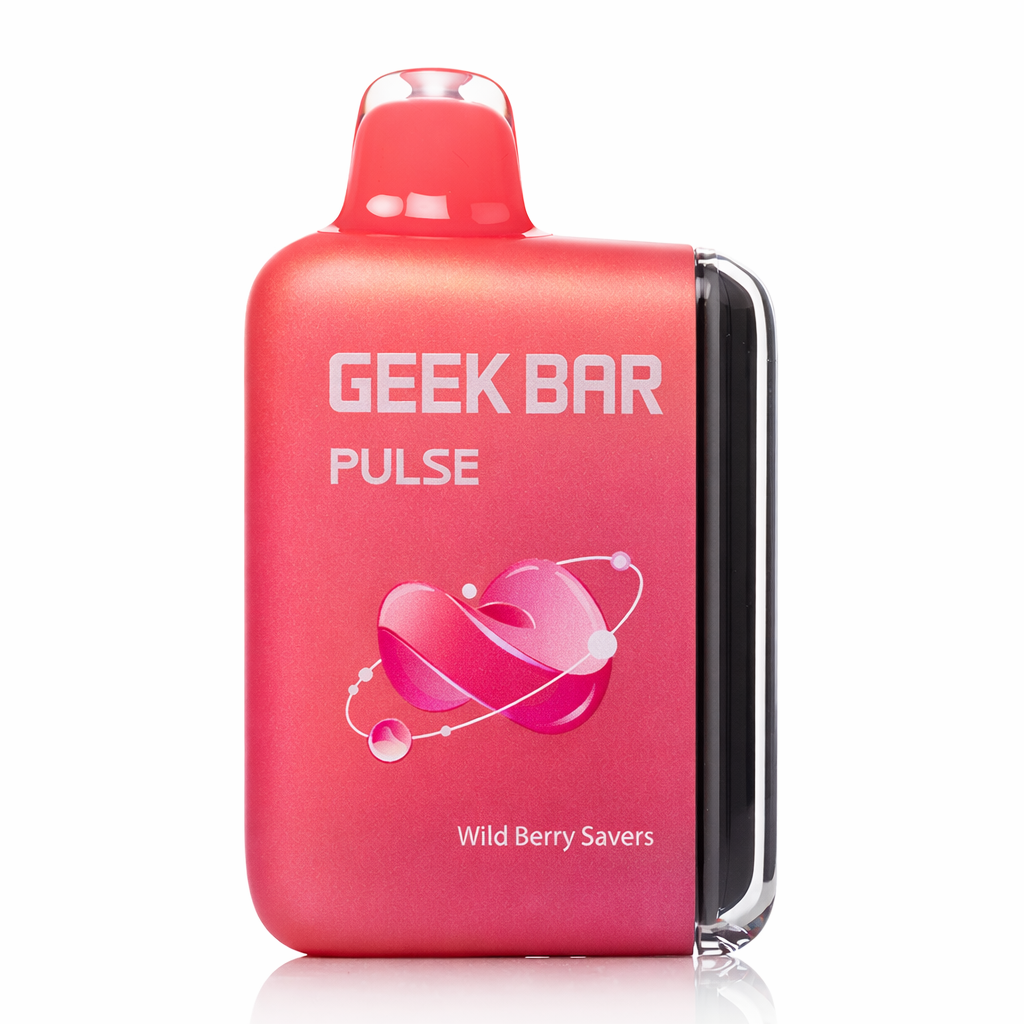 Geek Bar Pulse 15000 disposable vape wild berry savers flavor
