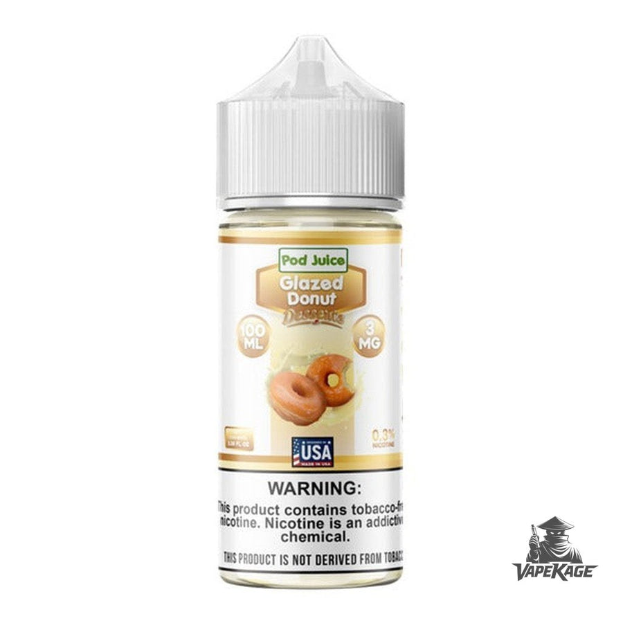 Glazed Donut — Pod Juice 100mL Freebase Freebase E-Liquid at Vapekage