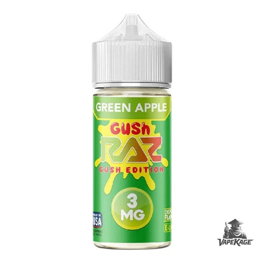 Green Apple Gush RAZ x — Pod Juice 100mL Freebase Freebase E-Liquid at Vapekage
