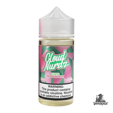 Guava Passion — Cloud Nurdz 100mL Freebase Freebase E-Liquid at Vapekage
