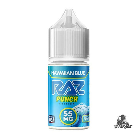 Hawaiian Blue RAZ x (punch Edition) — Pod Juice 30mL Nic Salt Nicotine Salt E-Liquid at Vapekage