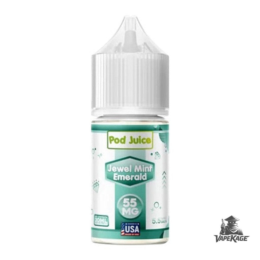 Jewel Mint Emerald — Pod Juice 30mL Nic Salt Nicotine Salt E-Liquid at Vapekage