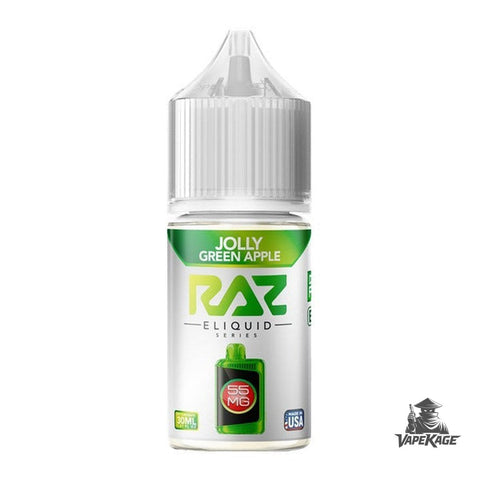 Jolly Green Apple RAZ x — Pod Juice 30mL Nic Salt Nicotine Salt E-Liquid at Vapekage