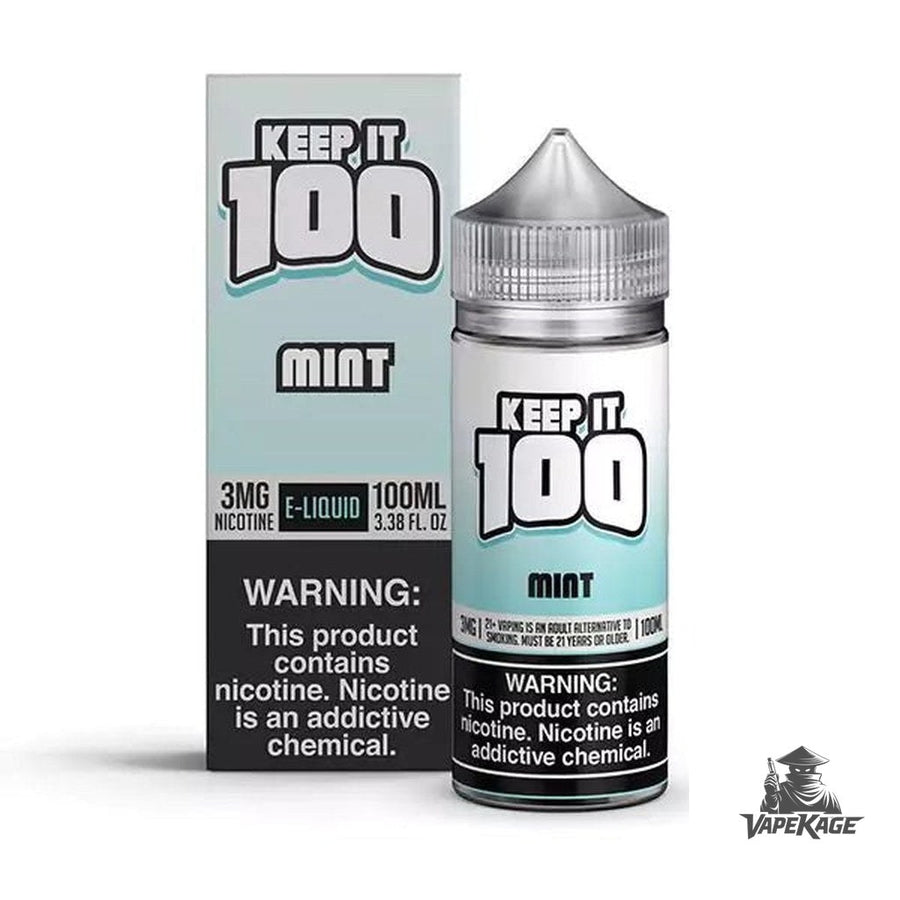 Mint — Keep It 100 100mL Freebase Freebase E-Liquid at Vapekage