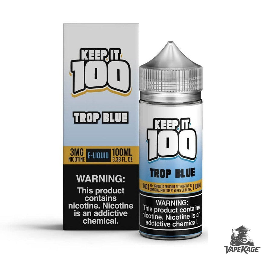 Trop Blue — Keep It 100 100mL Freebase Freebase E-Liquid at Vapekage