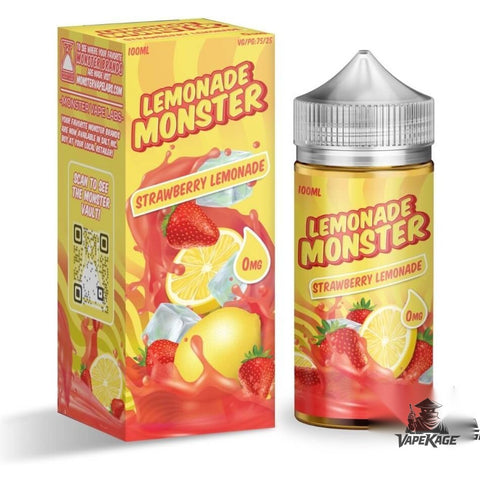 Strawberry Lemonade Monster Vape Labs 100mL Freebase Freebase E-Liquid at Vapekage