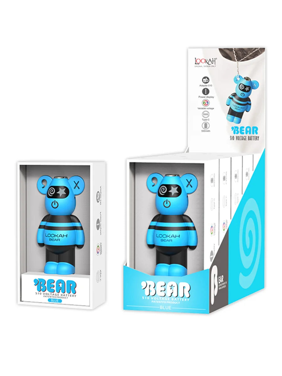 Lookah Bear 510 Battery Blue - Vapekage