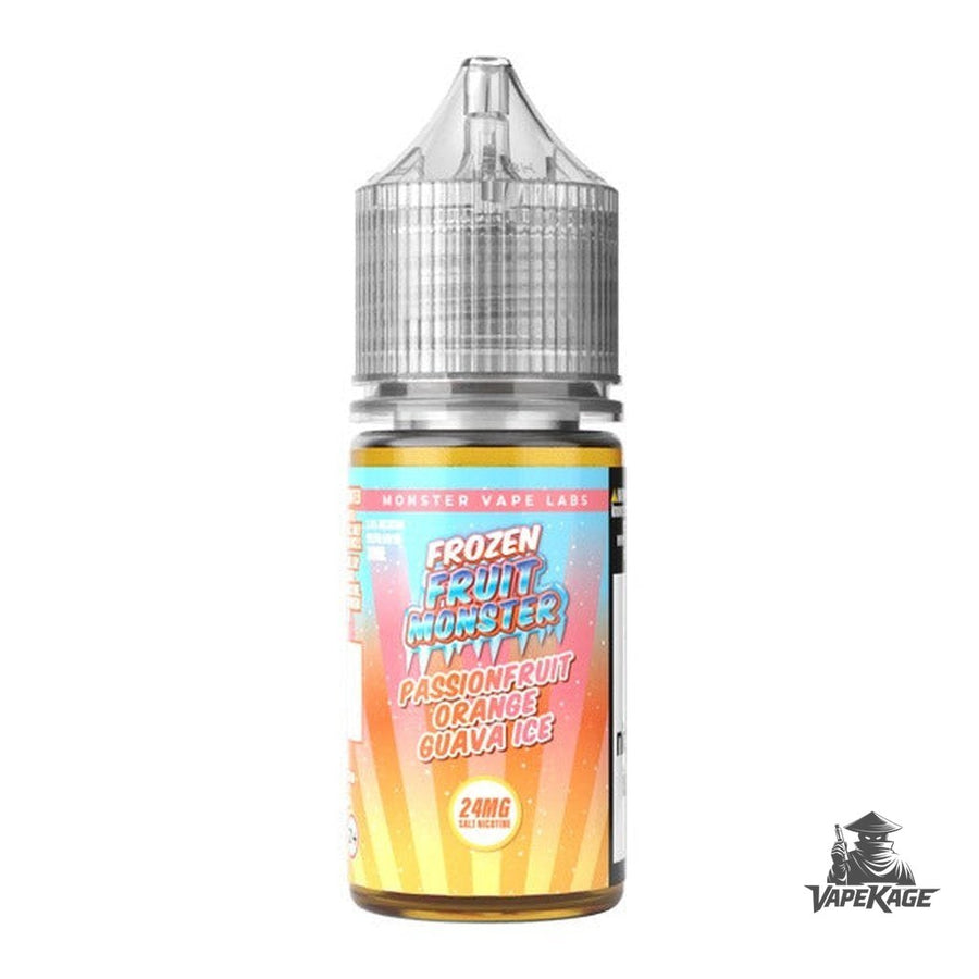 Passion Fruit Orange Guava Ice — Frozen Fruit Monster Vape Labs 30mL Nic Salt Nicotine Salt E-Liquid at Vapekage