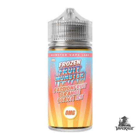 Passion Orange Guava Ice Nicotine Free — Monster Vape Labs 100mL Freebase Freebase E-Liquid at Vapekage