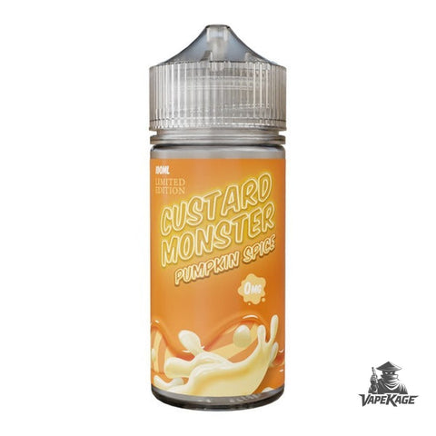 Pumpkin Spice Nicotine Free Custard Monster Vape Labs 100mL Freebase Freebase E-Liquid at Vapekage