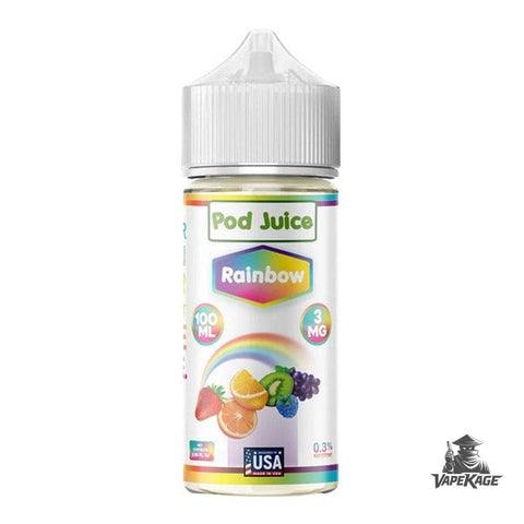 Rainbow — Pod Juice 100mL Freebase Freebase E-Liquid at Vapekage