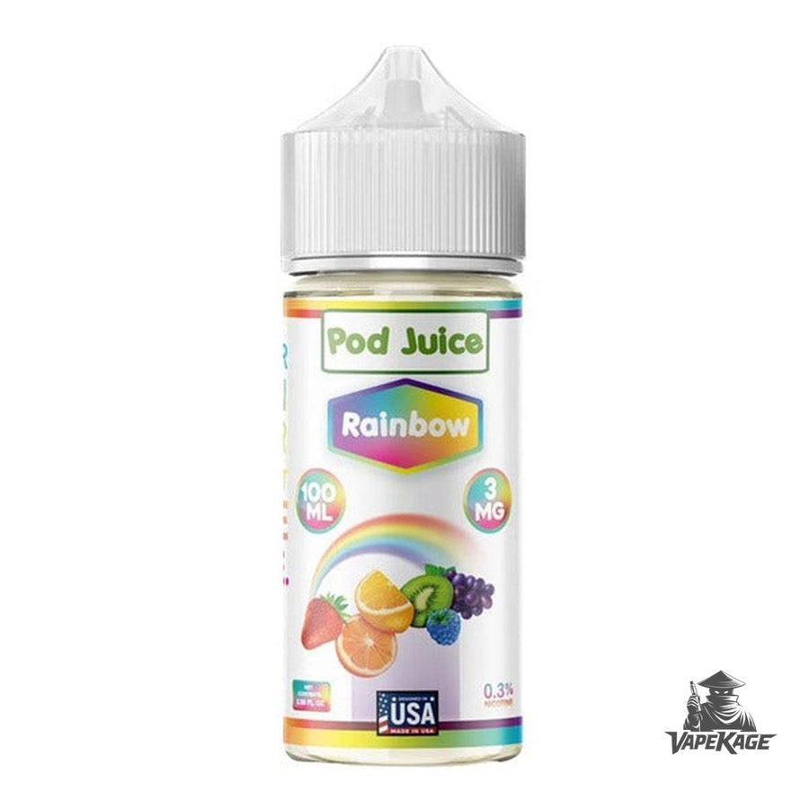 Rainbow — Pod Juice 100mL Freebase Freebase E-Liquid at Vapekage