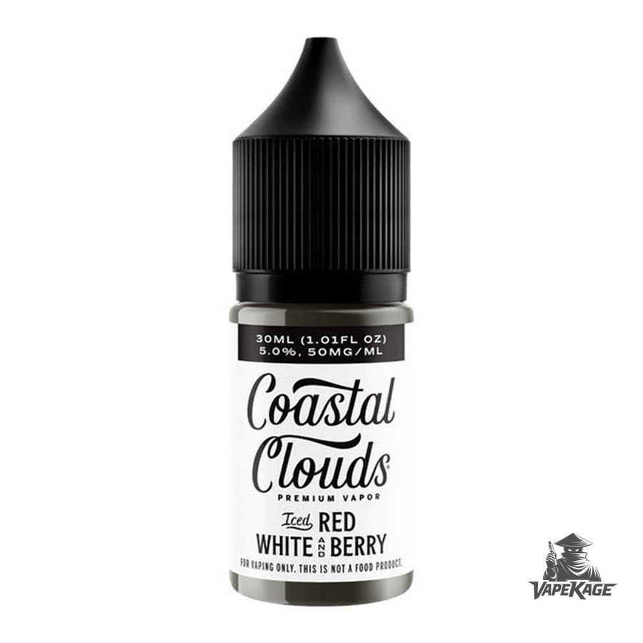 Red White & Berry Iced — Coastal Clouds 30mL Nic Salt Nicotine Salt E-Liquid at Vapekage