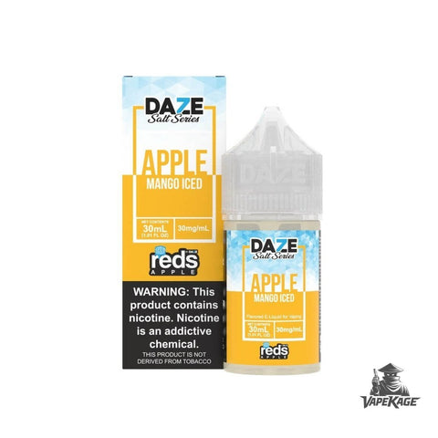 Reds Apple Mango Iced — Reds Apple Juice — 7 Daze 30mL Nic Salt Nicotine Salt E-Liquid at Vapekage