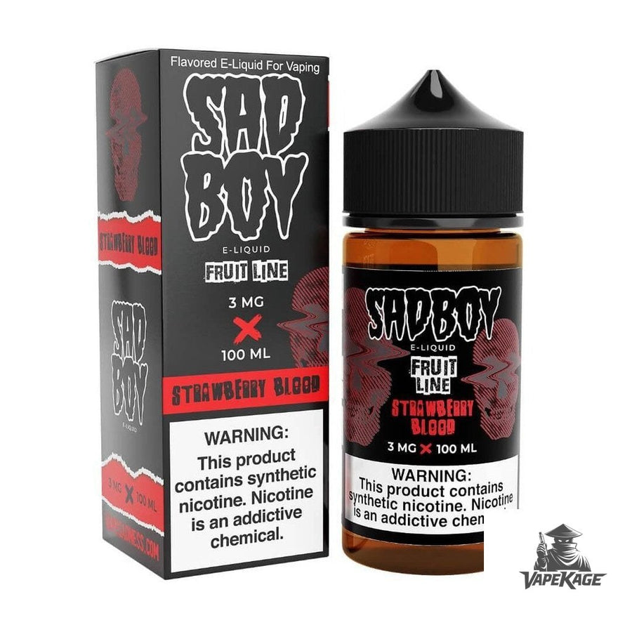 Strawberry Blood Fruit Line — Sadboy E-Liquid 100mL Freebase Freebase E-Liquid at Vapekage