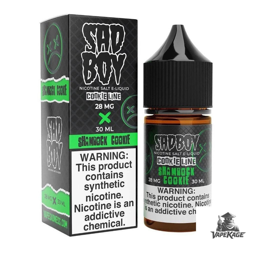 Shamrock Cookie Line — Sadboy E-Liquid 30mL Nic Salt Nicotine Salt E-Liquid at Vapekage