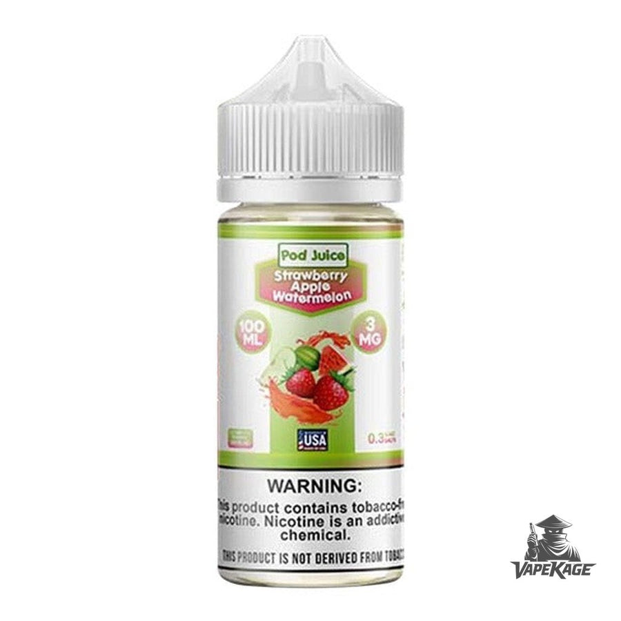 Strawberry Apple Watermelon — Pod Juice 100mL Freebase Freebase E-Liquid at Vapekage