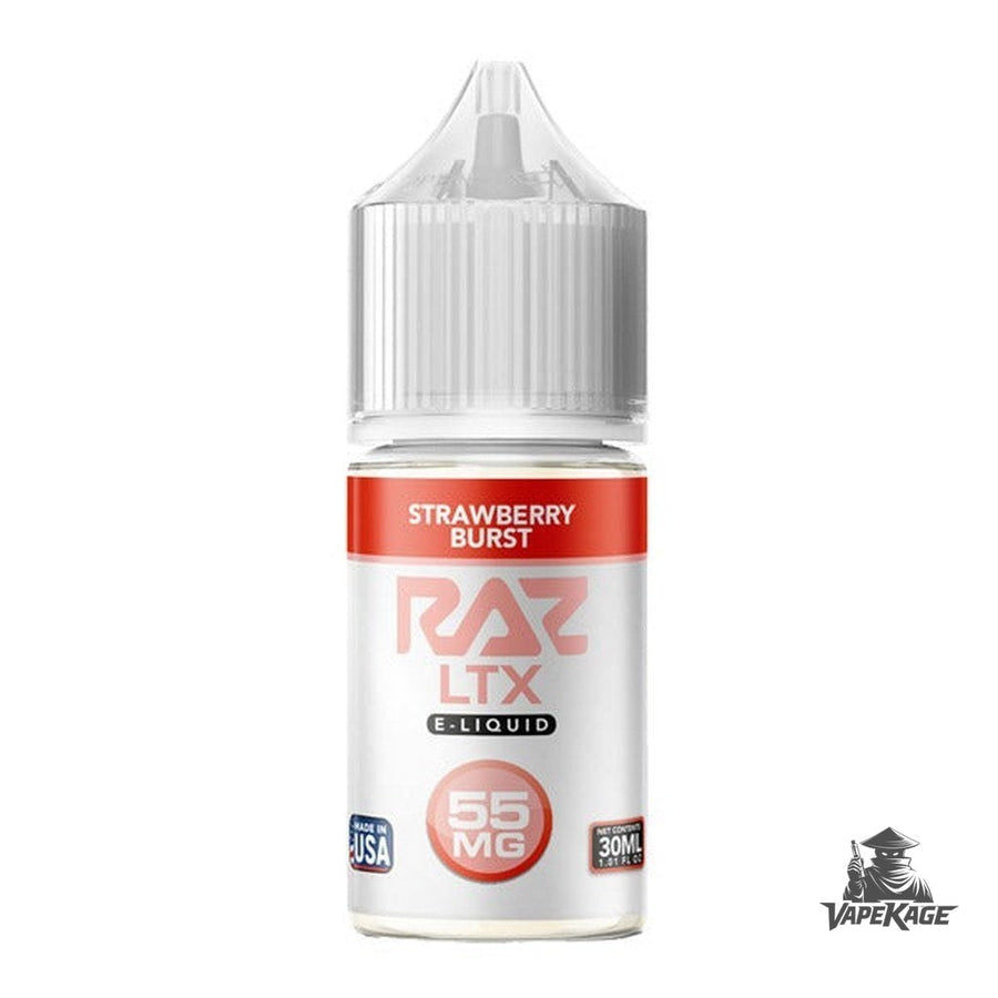 Strawberry Burst RAZ x — Pod Juice 30mL Nic Salt Nicotine Salt E-Liquid at Vapekage