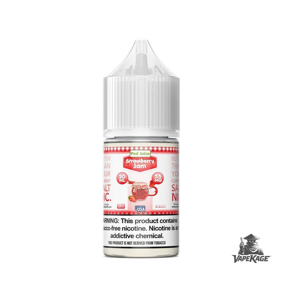 Strawberry Jam — Pod Juice 30mL Nic Salt Nicotine Salt E-Liquid at Vapekage
