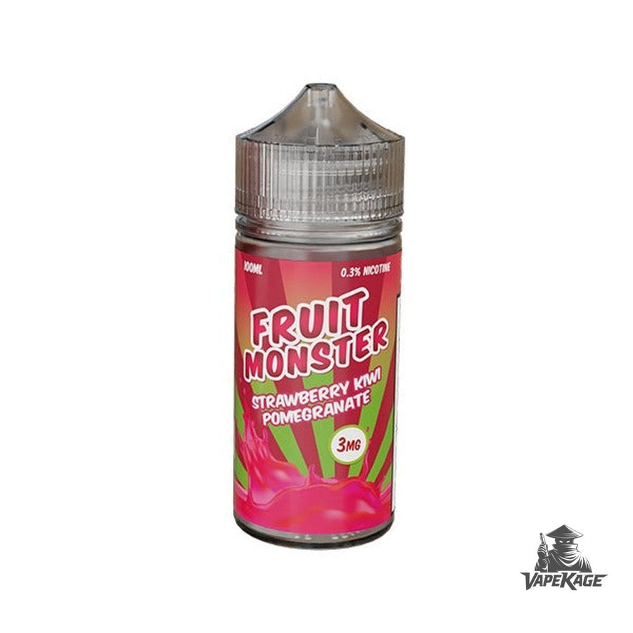 Strawberry Kiwi Pomegranate Fruit Monster Vape Labs 100mL Freebase Freebase E-Liquid at Vapekage