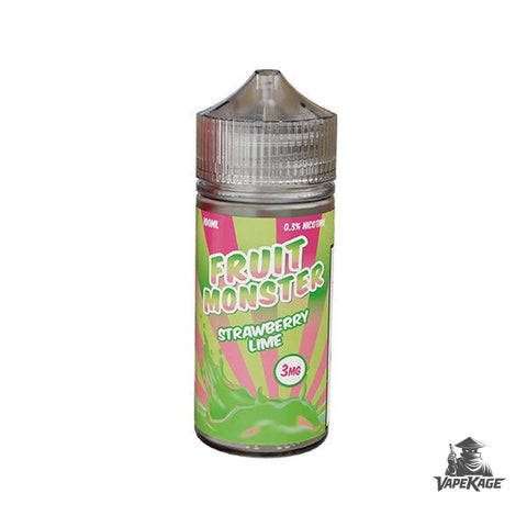 Strawberry Lime Fruit Monster Vape Labs 100mL Freebase Freebase E-Liquid at Vapekage