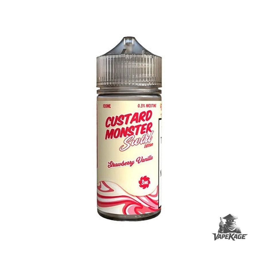 Strawberry Vanilla Custard Monster Vape Labs 100mL Freebase Freebase E-Liquid at Vapekage
