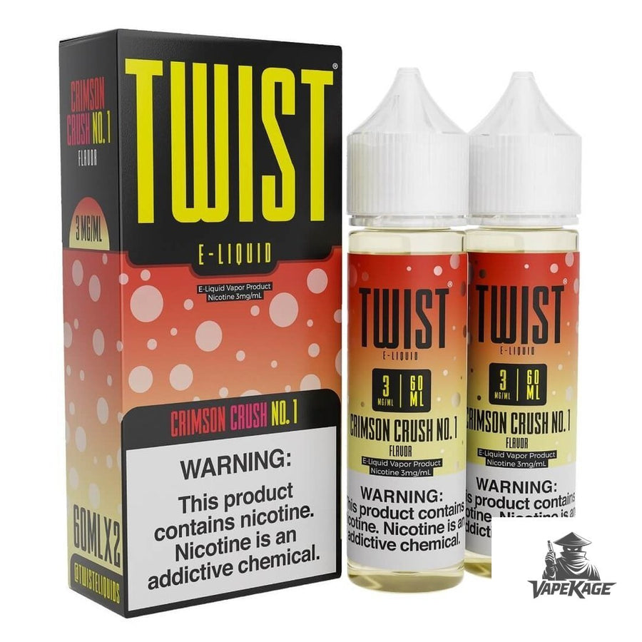 Crimson Crush No. 1 — Twist E-Liquids 120mL (2x60mL twin pack) Freebase Freebase E-Liquid at Vapekage