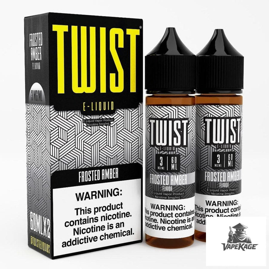 Frosted Amber — Twist E-Liquids 120mL (2x60mL twin pack) Freebase Freebase E-Liquid at Vapekage