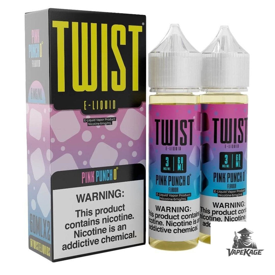 Pink Punch 0 — Twist E-Liquids 120mL (2x60mL twin pack) Freebase Freebase E-Liquid at Vapekage