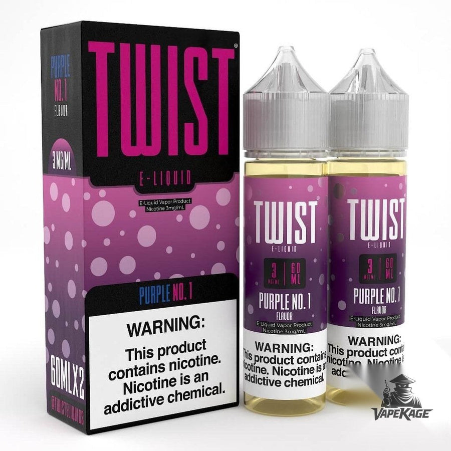 Purple No. 1 — Twist E-Liquids 120mL (2x60mL twin pack) Freebase Freebase E-Liquid at Vapekage