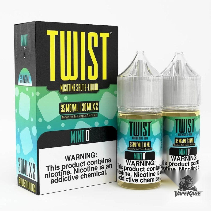 Mint 0 — Twist E-Liquids 60mL (2x30mL twin pack) Nic Salt Nicotine Salt E-Liquid at Vapekage
