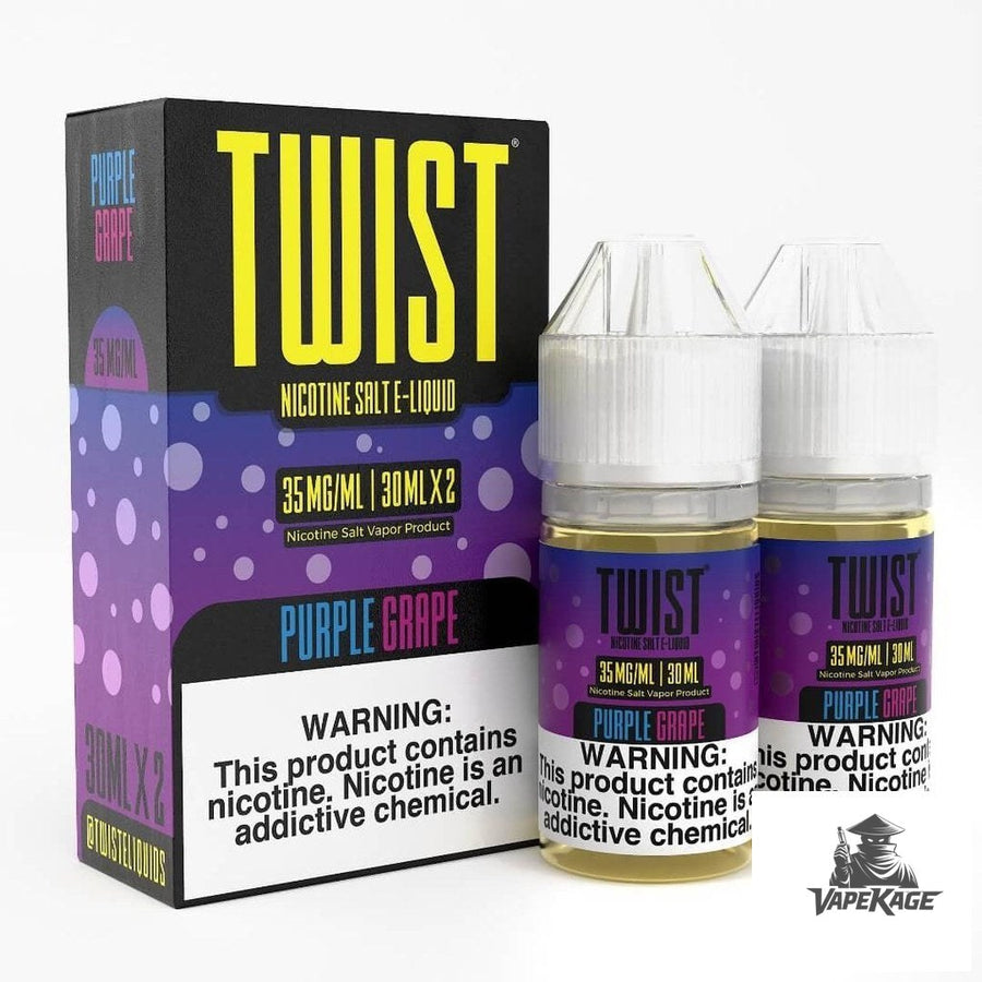 Purple Grape — Twist E-Liquids 60mL (2x30mL twin pack) Nic Salt Nicotine Salt E-Liquid at Vapekage