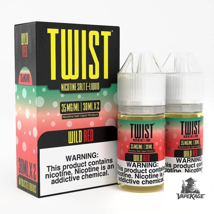 Wild Red — Twist E-Liquids 60mL (2x30mL twin pack) Nic Salt Nicotine Salt E-Liquid at Vapekage